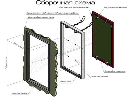 Люк под плитку Т-34 600*300 Люк под плитку Т-34 600*300