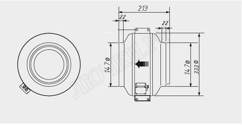 Канальный вентилятор Vent NK 150 Канальный вентилятор Vent NK 150